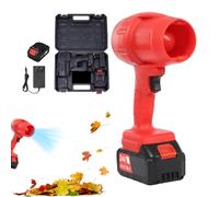 Leaf Blower Cordless, Turbo Duster, 8.66x5.71 Inches Leaf Fan, Variable Speed with Battery & Charger, Compact Material for Grass Lawn, Driveway Patio Garden Camping, Snow Car Computer Cleaning