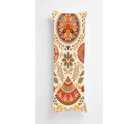 Leaf Body Pillow Cover 14x40 Inch, Durable Velvet pillow Case Retro Pattern, Long body Pillow case cover Soft Breathable, Decorative Bolster Pillowcase for Hotel Couch Bedroom