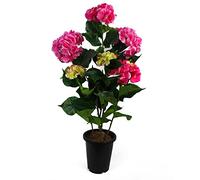 Leaf Design UK - Albero artificiale realistico per piante da fiore, rosa ortensia, 90 cm