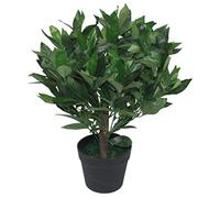Leaf bay Tree 7090-7089-7207-7209 Design UK-Albero di Alloro Artificiale a Sfera, Arte topiaria, Verde, 50 cm