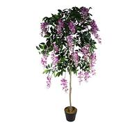 Leaf Design UK - Albero di glicine artificiale, realistico, 150 cm, colore: Rosa