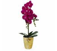 Leaf Design UK Orchidea artificiale realistica in vaso