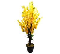 Leaf Design UK - Pianta da fiore artificiale, 90 cm, colore: Giallo
