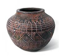 Leaf Grandi vasi per piante, in fibra di vetro, vaso azteco da 23 cm