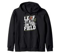 Leaf It all on The Field Autunno Autunno Calcio Felpa con Cappuccio