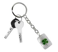 Leaf Key Chain Favored Unique Charm Keyring Jewelry Keychain For Car Good | Key Chain Four Leaf Clover Pendant for Car Rearview Mirror Interior Decoration Bag Purse Backpack Dangling Accessory