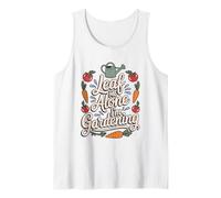 Leaf Me Alone I'm Gardening Divertente Amante delle Piante Canotta