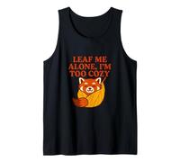 Leaf Me Alone I'm Too Cozy Red Panda Fall Canotta