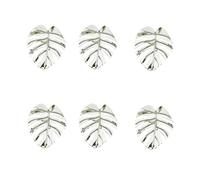 Leaf Napkin Rings | 6 Pcs Alloy Table Decor For Weddings