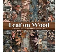 Leaf on Wood Scrapbook Paper Craft Pad: 12 Golden Leaves Camo Designs, 24 Double-Side Sheets Printed on 8.5"x8.5" Size Paper With Premium Color. ... Cardstock, Decoupage, Collage, DIY Etc