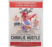Leaf Pete Rose Charlie Hustle Edizione Box 2020 Baseball MLB One Autografata per