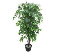 Leaf Pianta artificiale di ficus realistico, 120 cm, grande ficus