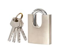 Leaf Plate Padlock - Hardened Steel Shackle Storage Security Lock Heavy