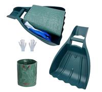 Leaf Scoops - Rastrelli manuali da giardino, paletta robusta per foglie, impugnatura comoda, strumento multiuso per prato Longtail Parola chiave | Raccoglitore efficiente per la pulizia delle foglie