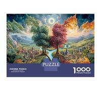 Leaf World Puzzles 1000 Pieces for Mother & Child Adults Jigsaw Puzzles for Adults 1000 Piece Puzzle Classic Educational Games Beautiful Decoration PuzzleFun Activity for Home 70x50cm/1000pz