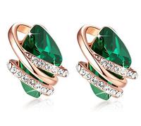 Leafael Orecchini Pietra dei Desideri Donna in Argento o Oro Rosa, Pietra di Nascita Con Cristalli Curativi, Gioielli Senza Allergie, Regalo Con Scatola Inclusa