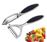 Leaflai Pelapatate Set da 2 Pezzi in Acciaio Inox a Forma di Y e I