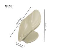 LeafShape Portasapone con Vassoio Sapone Drenante Acqua per Bagno Essentials