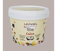 Leagel Pasta Concentrata Cocco Basso Dosaggio per Gelato alla Frutta | 3,5 Kg