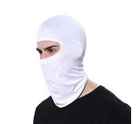 LEAGY 2Pacchi Candy Color Ultra Sottile Maschera da Sci Great Under A Bike Cappuccio Balaclava Caldo, Maschera da Sci Balaclava Hood Skullies Berretti (2Pacchi Bianco)