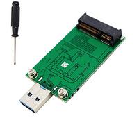 LEAGY - Adattatore mSATA SSD a USB 3.0, Mini SATA, da utilizzare come drive flash portatile / disco rigido esterno, convertitore di stato solido mini PCIe da 50 mm