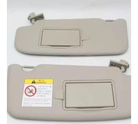 LeaHY Visiera Parasole Sinistra Destra Grigio con Specchio Trucco per Nissan Qashqai 2016 2017 2018 2019 2020 2021 Destra Grigio