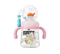Leak Proof Sippy Cup - Children's Portable Water Cup, Cute Squirt Fountain Sippy 300ml, Leak Proof Spray Drinking Cup, Colorful Creative Toddler Cups for Kids Boys Girls
