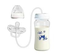 Leakproof Breast Milk Bottles, Anti-Colic Silicone Bottles, Travel-Friendly Feeding Bottle with Durable Material, Safe Accessory with Easy Use, Breast Milk Bottle for Boys Girls and Kids Use