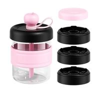 Leakproof Ice Tray Cup - Portable Water Cup, Coffee Mug with Ice Maker Tray, for Drinks, Travel, Ufficio, Camping, Beach, Picnic, Road Trips, Poolside, Rv, Bar, Club Use, Home Apartment