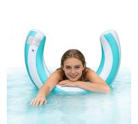 Leakproof Pool Float, Adult Inflatable Raft, Portable Water Float with Reinforced Seams, Summer Pool Lounger, Floating Bed with Comfortable, Lake River Party Outdoor Travel Vacation