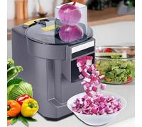 lealovengzh Robot da Cucina Elettrico 3 in 1 - Tagliaverdure, Affettatrice, Grattugia | Tagliaverdure Automatico da 100W, Tritaverdure E Tritafrutta Commerciale, per Cipolle, Patate, Cavoli, Limoni A