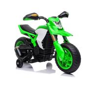 LEAN TOYS Kinder Motorrad Elettrico 6V LED Veicolo Akku Verde