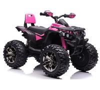 Lean Toys Kinder Quad Elettrica 12V 4x45W EVA LED MP3 Bluetooth Rosa Miniquad