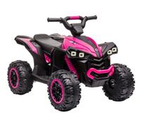 Lean Toys Kinder Quad Elettrico 12V 2x45W Con Telecomando MP3 LED Rosa