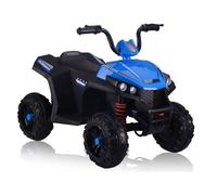 LEAN TOYS Kinder Quad Elettrico 2x45W EVA LED ATV Blu Miniquad