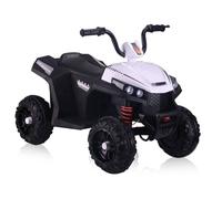 LEAN TOYS Kinder Quad Elettrico 2x45W EVA LED Miniquad ATV Bianco
