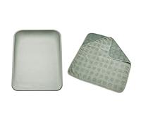 Leander Matty - Cuscino fasciatoio con cappuccio e fazzoletto con cappuccio, colore: verde scuro