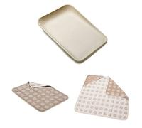 Leander Matty - Cuscino per fasciatoio, con topper, cappuccino