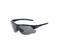 Leandro Lido Occhiali da sole Challenger One Sport con custodia per occhiali in EVA, per uomo e donna, in vetro panoramico con filtro UV400, ideali per attività all'aria aperta, come ciclismo, corsa o