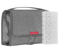 LeanTravel Beauty case da viaggio da appendere con 5 tasche e fodera interna resistente all'acqua, Grigio, Taglia unica, Da viaggio