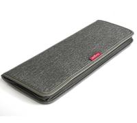 LeanTravel Portacravatte da Viaggio Premium per 6 cravatte con Borsa per Gemelli