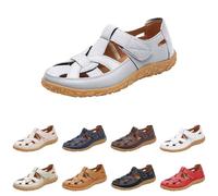 Leaomuny Sandali Donna Estivi Comodi Ciabatte Ortopedici Platea Con Punta Chiusa Scarpe Eleganti Suola Antiscivolo Bassa Sandalo Trekking Sportivi Casual Sandals Traspirante Spiaggia Per Camminare