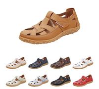 Leaomuny Sandali Donna Estivi Comodi Ciabatte Ortopedici Platea Con Punta Chiusa Scarpe Eleganti Suola Antiscivolo Bassa Sandalo Trekking Sportivi Casual Sandals Traspirante Spiaggia Per Camminare