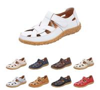 Leaomuny Sandali Donna Estivi Comodi Ciabatte Ortopedici Platea Con Punta Chiusa Scarpe Eleganti Suola Antiscivolo Bassa Sandalo Trekking Sportivi Casual Sandals Traspirante Spiaggia Per Camminare