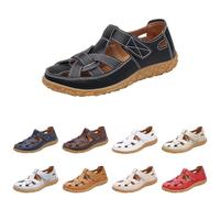 Leaomuny Sandali Donna Estivi Comodi Ciabatte Ortopedici Platea Con Punta Chiusa Scarpe Eleganti Suola Antiscivolo Bassa Sandalo Trekking Sportivi Casual Sandals Traspirante Spiaggia Per Camminare