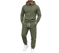 Leaomuny Tuta Uomo Completa Sportiva Invernale 2 Pezzi Complete Tute Sportive Con Cappuccio Completo Ginnastica Tuta Palestra Felpa E Pantaloni Sportivo Casa Casual Corsa Abbigliamento Streetwear
