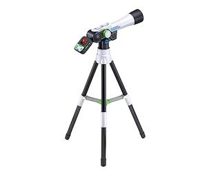 Leapfrog Magic Adventures Telescopio, telescopio per bambini per principianti, giocattolo astronomico con osservazione delle stelle, oltre 100 immagini e video della NASA, telescopio reale, treppiede,