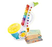 Leapfrog VTech - Sassofono colori musicali, strumento musicale per bambini, sassofono interattivo con spartiti di 4 canzoni, giocattolo musicale, regalo per bambini +18 mesi, versione ESP