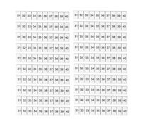 Leapiture 100 Pezzi Etichetta Morsettiera ZB6 31-40 Etichetta Morsettiera Etichetta Morsetto Ausiliario Strisce di Marcatura Elettrica per Una Facile Identificazione
