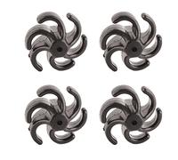 Leapiture 4Pcs Stabilizzatori per Tiro con L'Arco Smorzatore di Vibrazioni per Corde per Arco Silenziatore per Corde per Arco Ricurvo in Gomma per Amante del Tiro, Stabilizzatore per Arco(Nero)